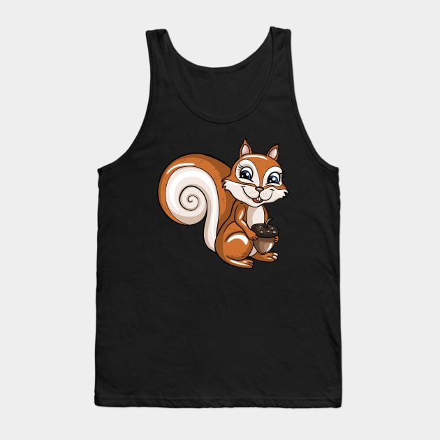 Squirrel Tank Top by LetsBeginDesigns